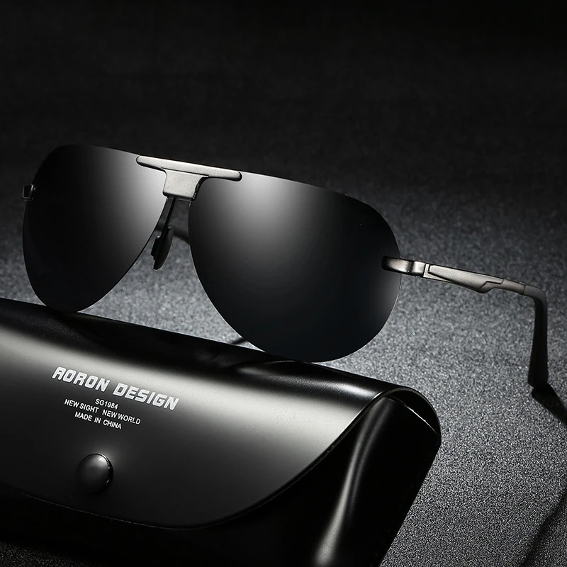  Men Metal Frame Night Vision Driver Glasses Polarized Sunglasses Cycling Men's Hd Vision Driving Go