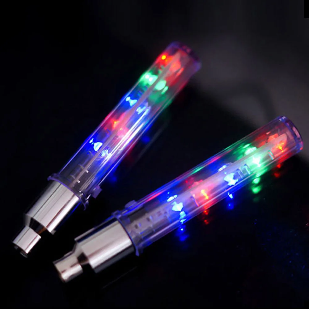 

2Pcs/Set Car Bike Bicycle Motorcycle 5 LED Wheel Tyre Tire Valve Cap Light Decorative Neon Lamp