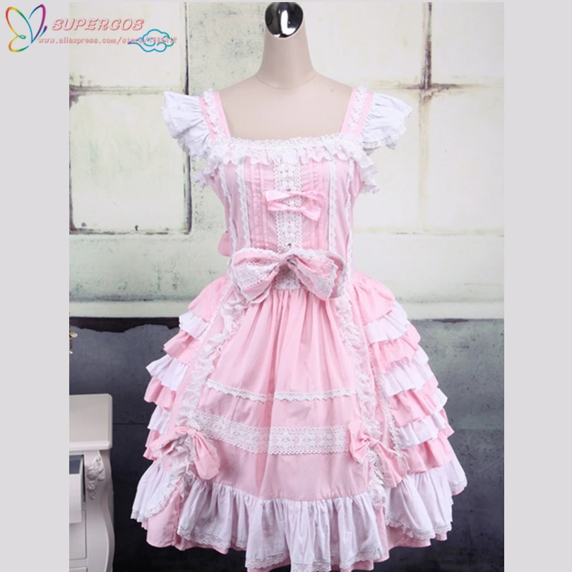 pink sweet lolita dress ...