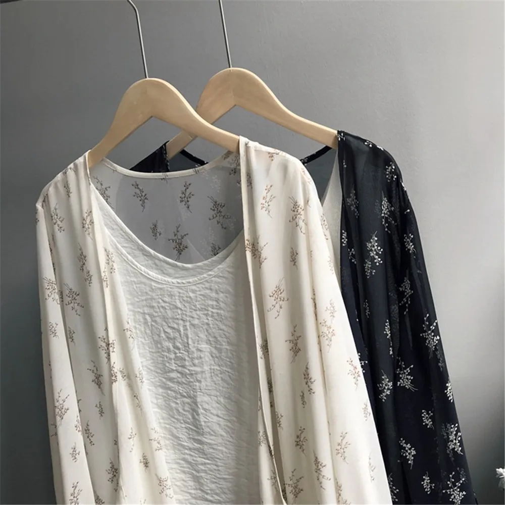  Vacation Beach Women Long Blouses Sexy Mesh Longline Kimono Sunproof Long Sleeve Beach Clothing 2018 Fashion Open Front Kimono (18)