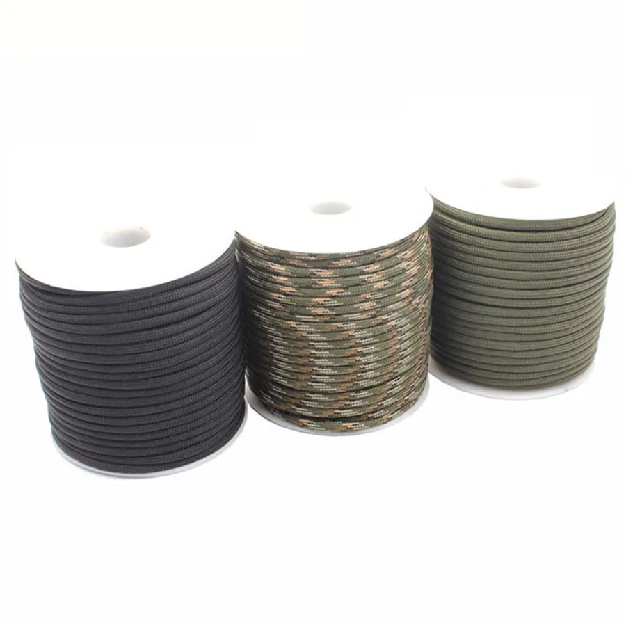 

GEGEDA 7 stand Paracord 550 4mm rope 100FT Paracord Parachute Cord Lanyard Rope Climbing Camping survival equipment kit