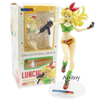 

Dragon Ball Z Gals Lunchi Blue Hair and Blond Hair Bulma Dragon-Ball Doll PVC Figure Collectible Model Toy 20cm
