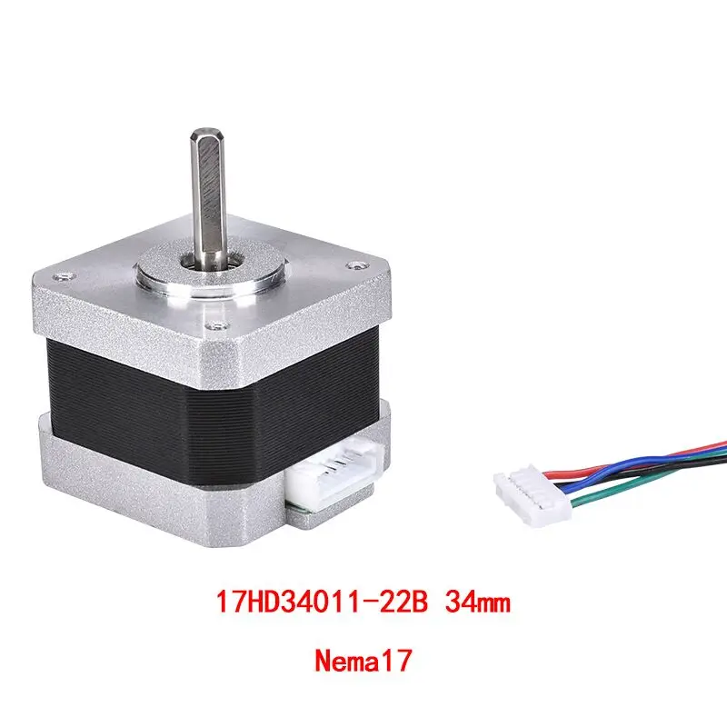 5 шт. 4-свинец Nema17(Национальная ассоциация владельцев электротехнических предприятий) шаговый двигатель 42 шаговый двигатель Nema 17(Национальная ассоциация владельцев электротехнических предприятий) шаговый двигатель 34 мм ток 1.33A для 3D-принтеры мотор Запчасти ЧПУ XYZ