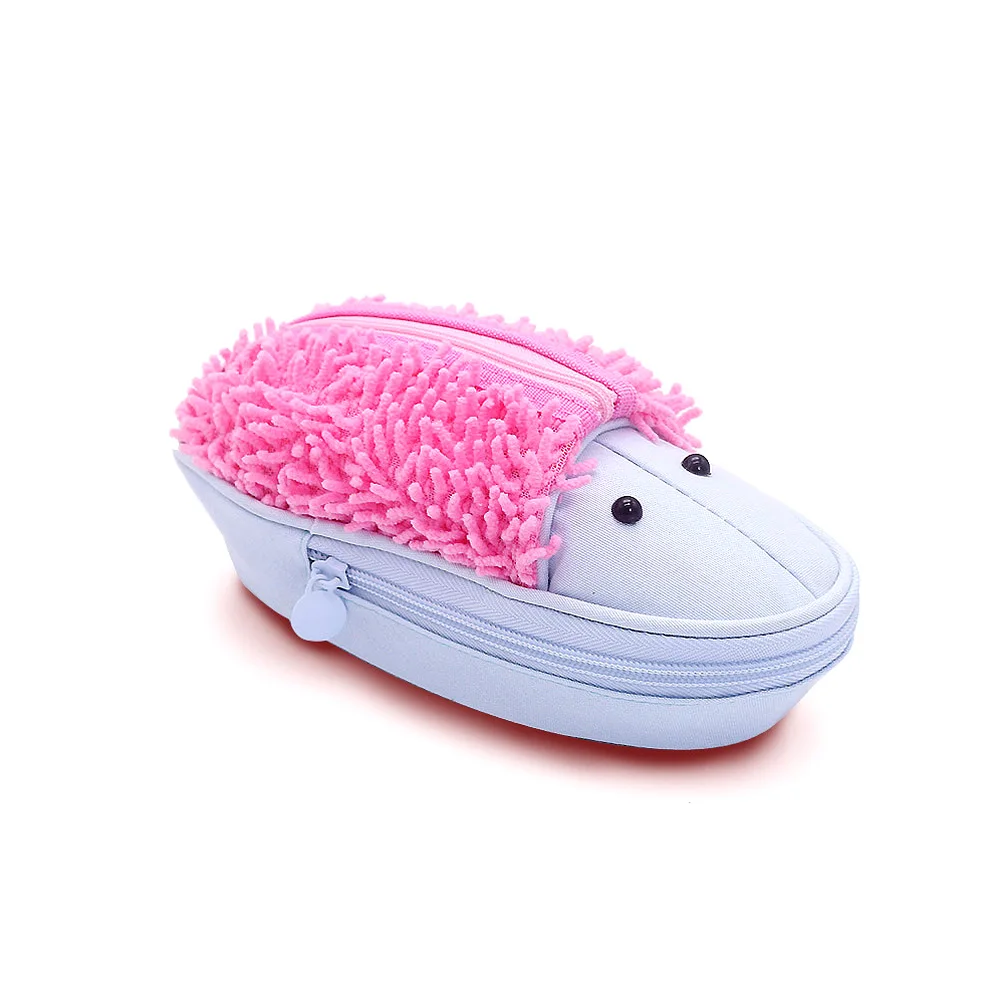 

Portable Stationery Student Storage Bag Hedgehog Shape Gift Zipper Large Capacity School Office Organizer Pencil Case
