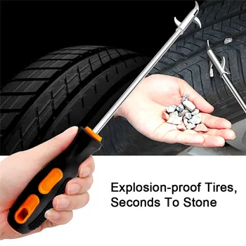 

2019 New Car Accessories 1PC car tire stone cleaning tool multifunctional aluminum alloy buckle stone tire protector
