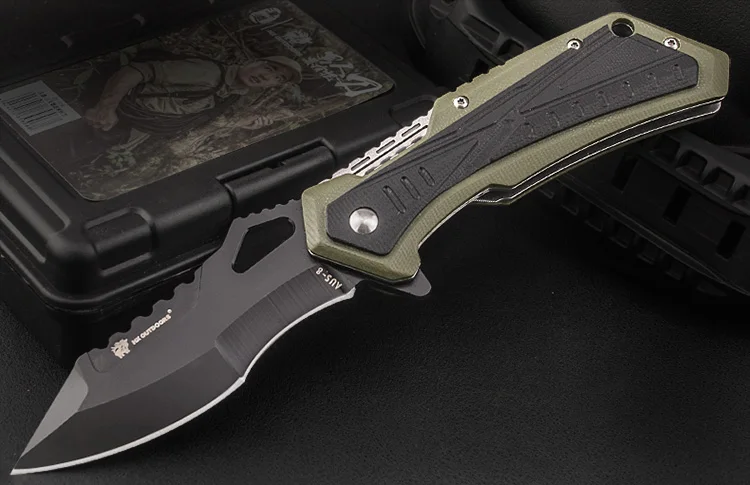 HX на открытом воздухе ZD-019 высокой твердости Открытый тактический характеристика складной нож самообороны инструмент с дикой природы выживания Ножи