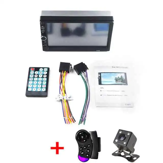 control and camera Автомагнитола 2 Din MP5 плеер Bluetooth Handsfree сенсорный экран авто радио обратное изображение поддержка камеры заднего вида Mirrorlink 7018B - Цвет: control and camera
