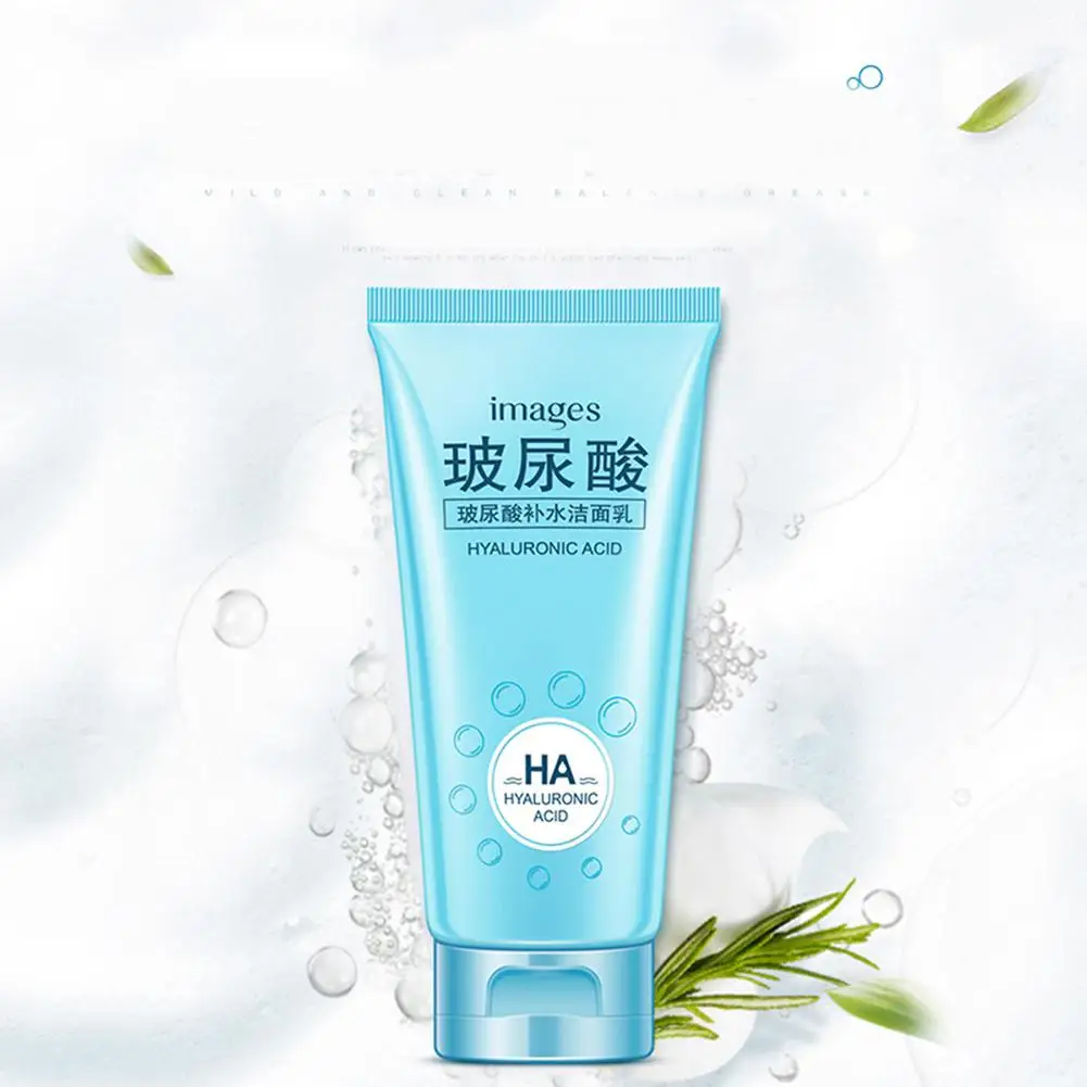 

VIBRANT GLAMOUR Hyaluronic Acid Gentle Face Wash Exfoliating Face Cleanser Hydration Oil Control Deep Clean Cosmetics Beauty