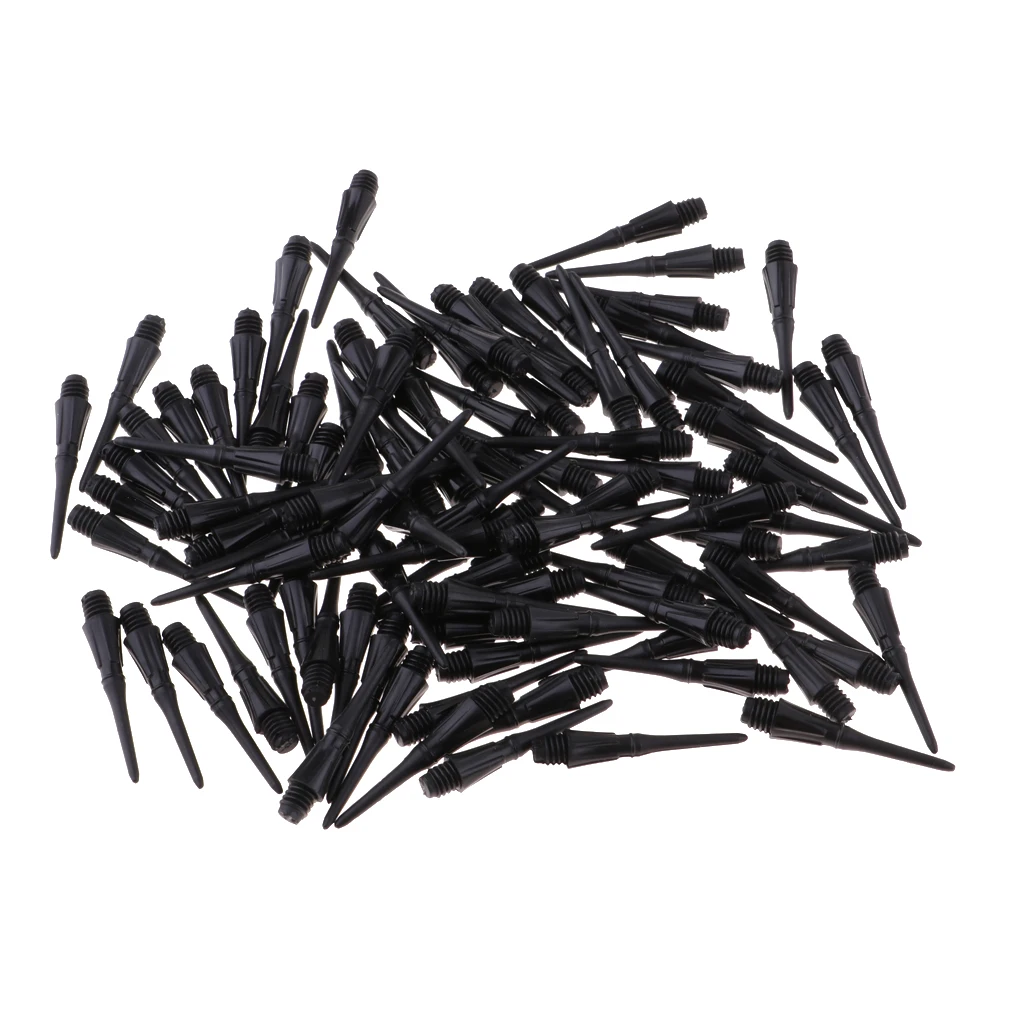 

100Pcs 2BA Thread Soft Tip Points Lightweight Club Dart Accessories for Soft Tip Darts Electronic Darts 4 Colors