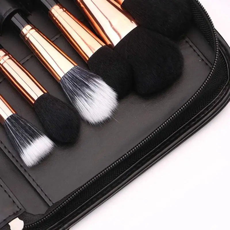 Punho de Madeira Jogo de Escova Escovas em pó Alta Qualidade Preto Macia Sintética Haircosmetic 29 Pcs Maquiagem Kit Profissional 7 High Quality Beleza e saúde