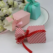 Bonbondoos zak chocolade cookie papier gift pakket voor Verjaardag Bruiloft gunst Decor levert DIY bloem ontwerp Wh(China)