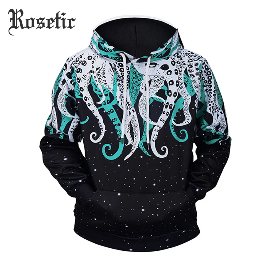 octopus flame hoodie