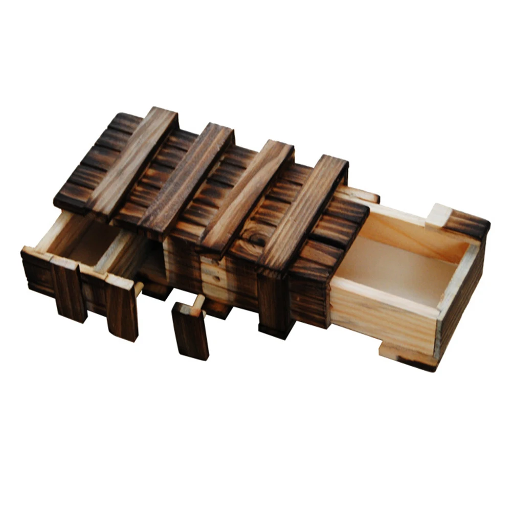 

Safe Drawer Adult Gift Mystery Mind Game Unlock Magic Box Brain Teaser Storage Kids Wooden Case Educational Toy Classic