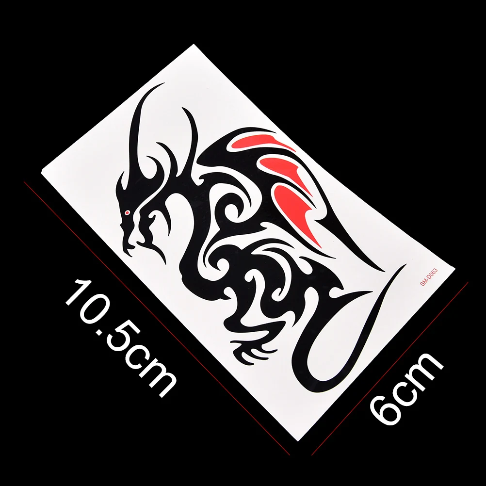 Водостойкая временная татуировка наклейка огонь пламя тотемный Дракон ястреб хна тату наклейка s флэш-тату поддельные татуировки для женщин и мужчин