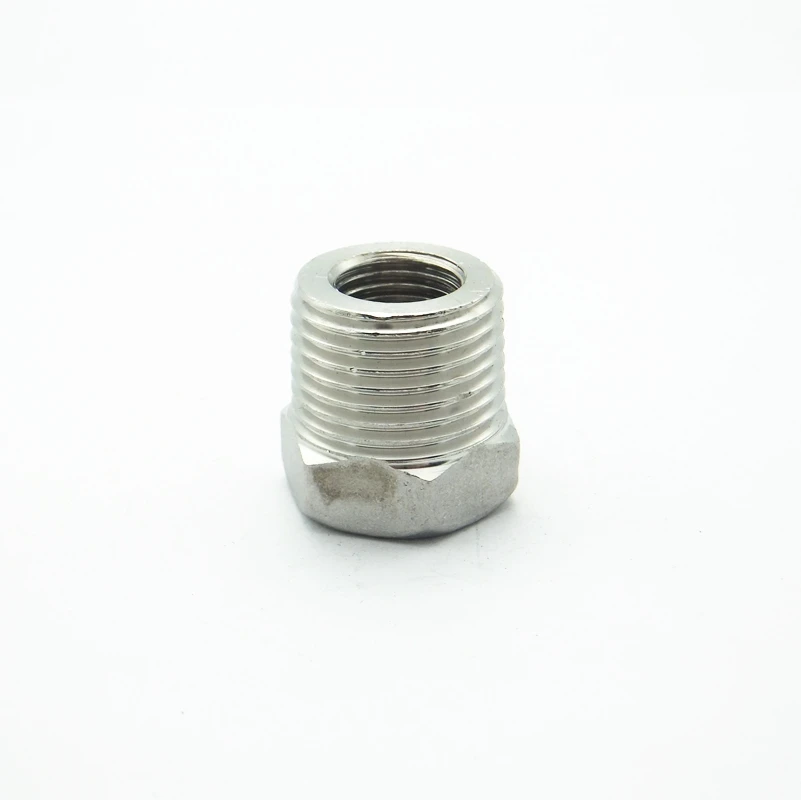 

1/2" BSP Male x 1/4" BSP Female Reducer Bushing Thread 304 Stainless Steel Threaded Pipe Fitting Connector For Water Oil Air