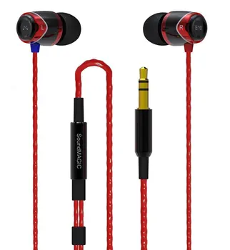 

SoundMAGIC E10 Noise Isolating In-Ear Earphones Black & Red by SoundMAGIC