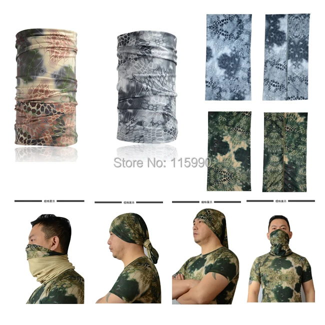 Kryptek шейный утеплитель/Горный Бесшовный шарф/спортивные шарфы для верховой