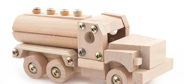 4 стиля деревянная сборка завинчивающиеся блоки Мотоцикл Грузовик транспорт DIY Строительная модель Развивающие игрушки для детей креативный подарок