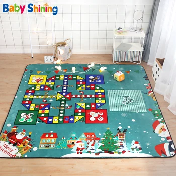 

Baby Shining Baby Game Mat 190X195CM Flying Chess Game Mat 1.5CM Thickness with Cloth Dice Pad Anti-skid Baby Play Mat