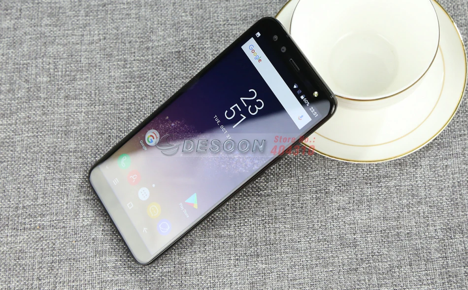 Blackview S8 смартфон 5,7 "18:9 соотношение сторон Бесконечность Экран 4G 4 камеры 4G B + 6 4G B mt6750t восемь ядер отпечатков пальцев мобильный телефон