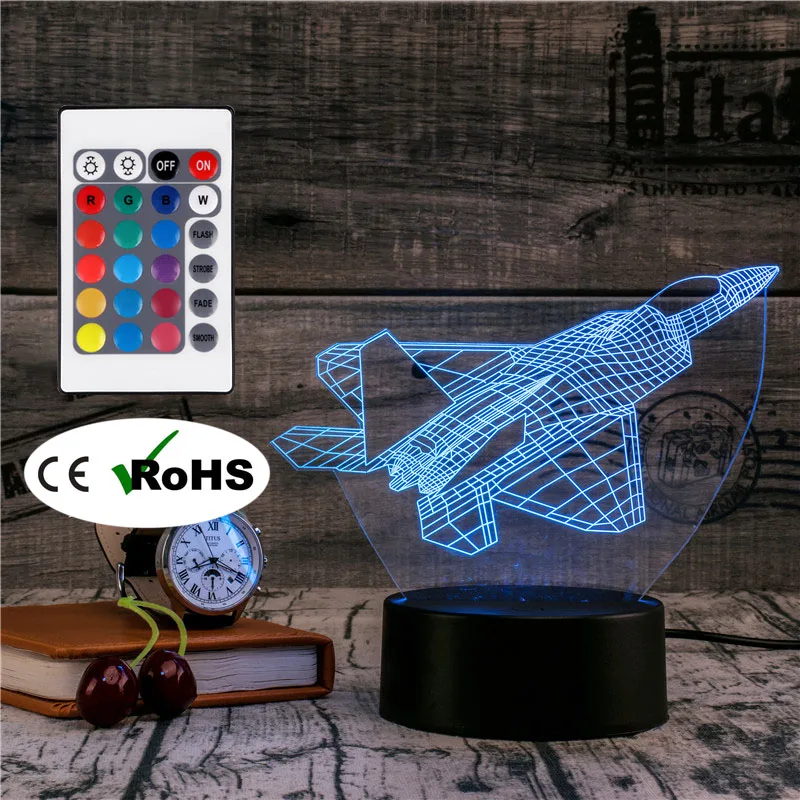 3D Led Novety освещение креативный подарок ночник настольная лампа космический