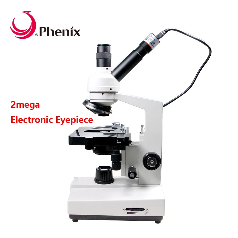 Phenix 2MP цифровой микроскоп 40x 1600x монокулярная труба Биологический для студентов