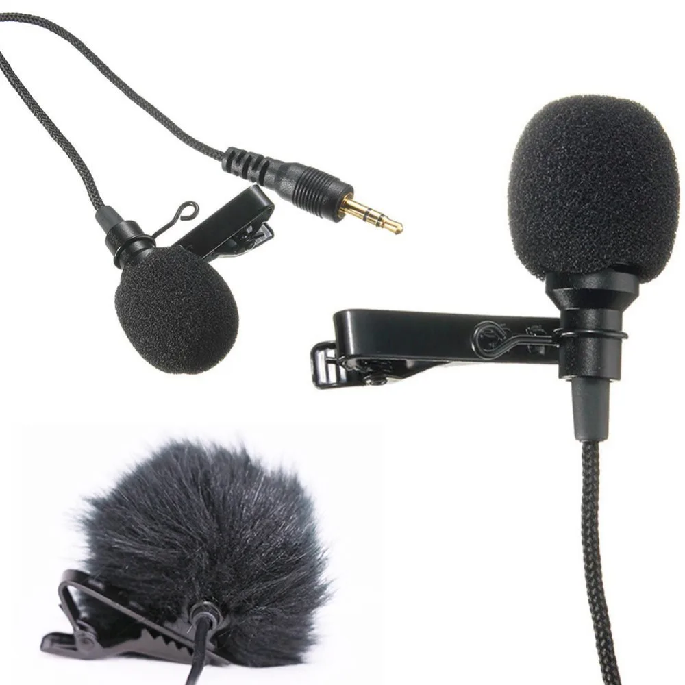 Фото Мини 3 5 мм Джек микрофон петличный зажим для галстука микрофоны Microfono Mic говорящей