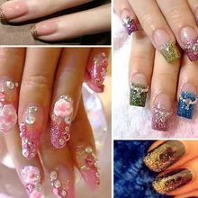 Смешанный 9 видов цветов Глиттеры для ногтей пыли Косметическая пудра УФ Косметическая пудра flash Дизайн ногтей блеск украшения 180 г/пакет, 20 г в цвет