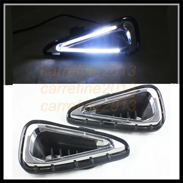 For Toyota Camry 2014 2015 Drl Led Daytime Running Light Drl Cover Fog Lamp For Toyota