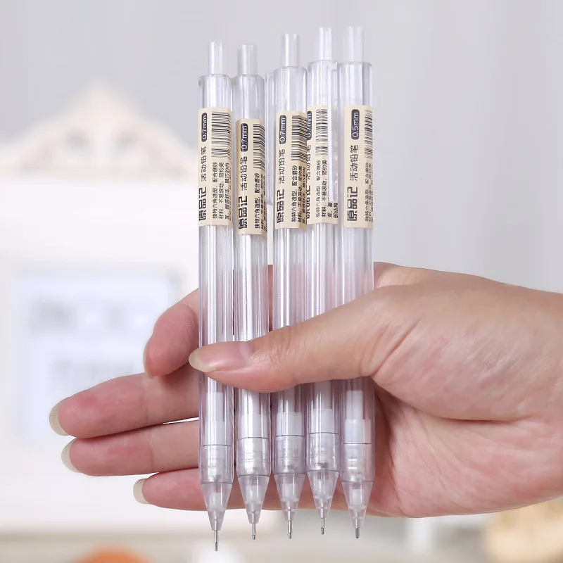 Cute Kawaii Plastic Mechanical Pencil Transparent Automatic Pencils For