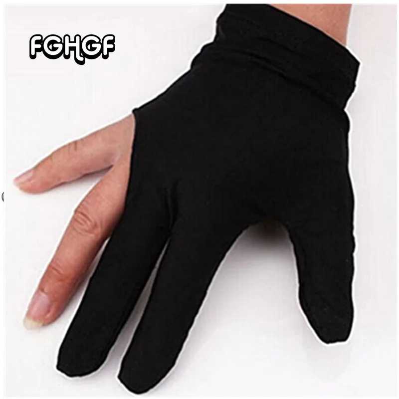 

Spandex Billiard Pool Cue Glove Pool Left Hand Open Three Finger Accessory for Unisex Women and Men 4 Colors Gloves