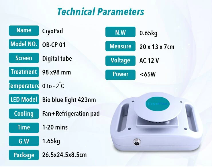 CryoPad мини жира замораживающая машина для похудения небольшие заморозки охлаждающие площадку для тела прибор для похудения эффективного