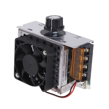 

AC 220V 4000W SCR Variable Voltage Regulator Motor Speed Control Controller Fan July1 Drop Ship