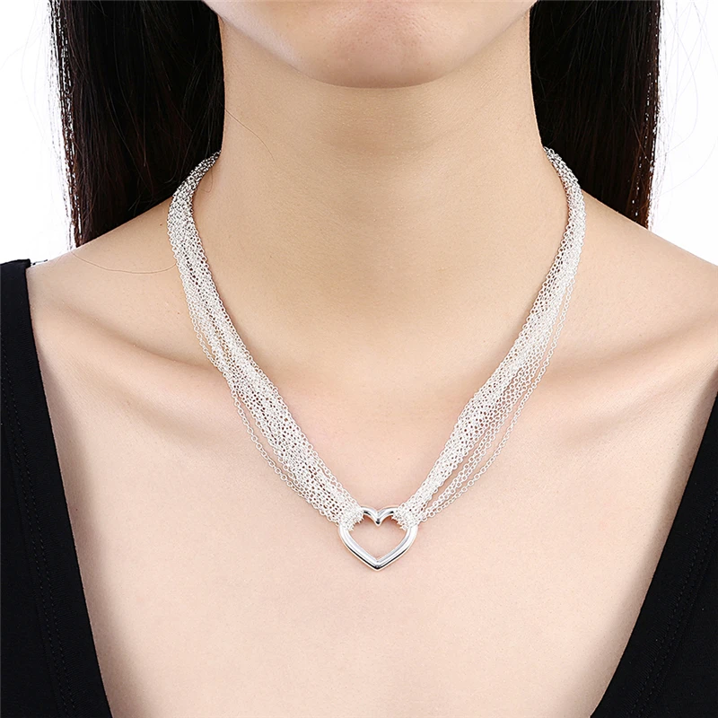 Pilgrim Collier Necklace silver-colored casual look Jewelry Collier Necklaces 