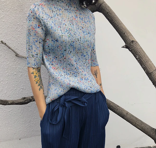 Changpleat 20419 Spring Summer New printed Women T