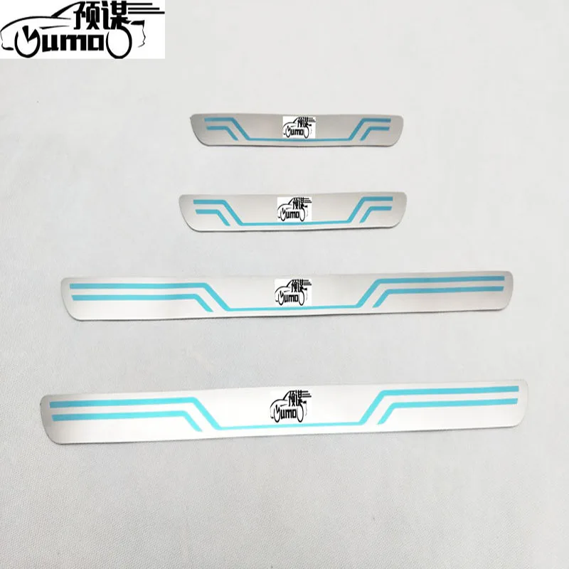 

For SEAT Ateca 2018 Door Plate Scuff Protection Sticker Car Door Sill Protector Car Styling