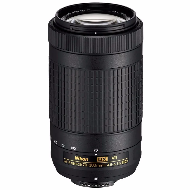 Nikon 70-300 VR AFP Nikkor AF-P DX 70-300 мм f/4,5-6,3G ED VR для D7200, D7100, D5600, D5500, D5300, D5200, D3400, D3300, D500