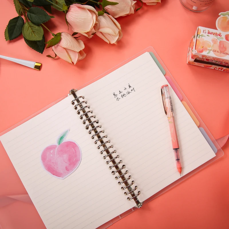 Andstal "Sweet Peach Limited" Hard Cover Notebook A5 B5 M&G School Spiral Travellers Notebooks cute Note Book notbook kawaii