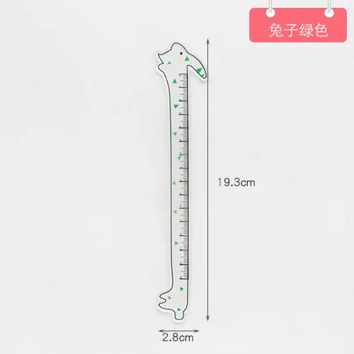 Мультфильм кошка-линейка милый 15 см кролик измерительные Прямые Линейки инструмент для рисования рекламные канцелярские принадлежности подарок школьные принадлежности - Color: A lv