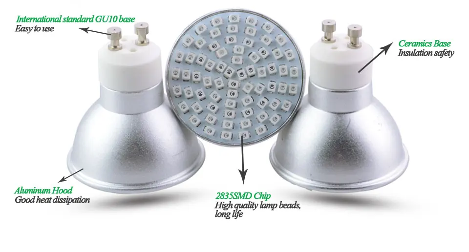 Full Spectrum GU10 E27 LED Grow Light Phyto Lamp For Indoor Flower Plants Garden Hydroponics  (5)