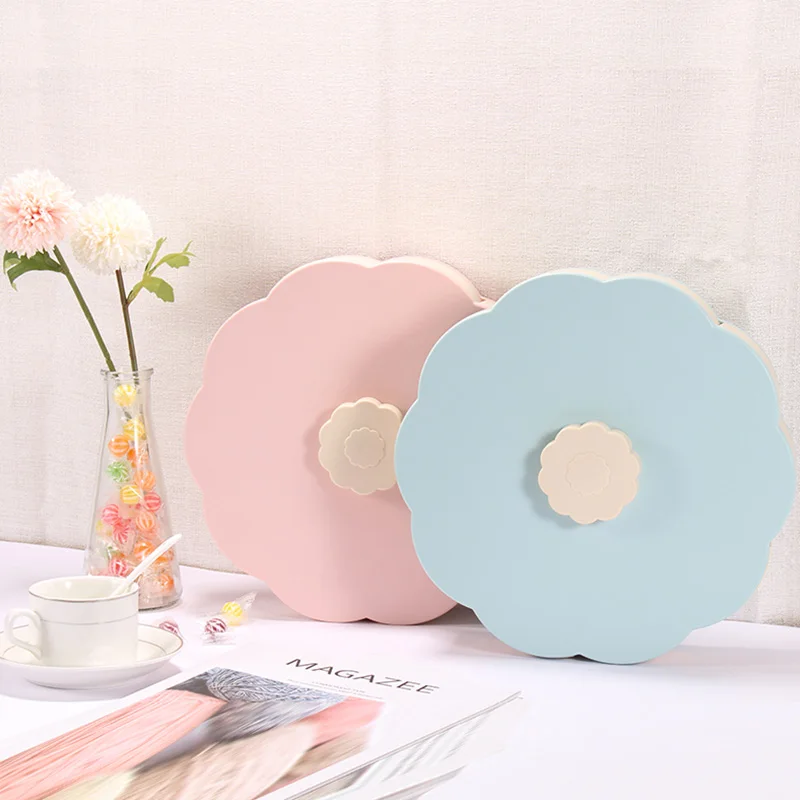 

Creative Rotating Flowers Food Gift Box Flower Petal Shaped Rotating Candy Box Five Grid Compartments Snack Tray