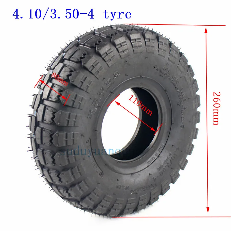 Шины 4,10/3,50-4 410/350-4 ATV Quad Go Kart 47cc 49cc массивные 4,10-4 камера шины для всех моделей 3,50-4 4"