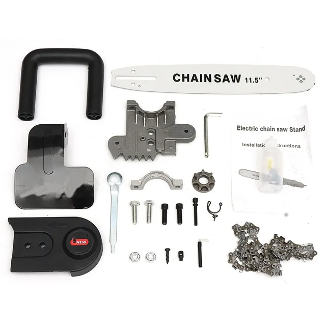 11.5 Inch Upgrade Electric Saw Parts Chainsaw Bracket Changed 100mm 115mm Angle Grinder Chain Saw Tools