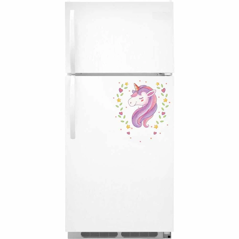 2pcs Cute The Unicorn Home Decor Sticker PVC Toilet Stickers Kitchen Bathroom Accessories Wall Stickers