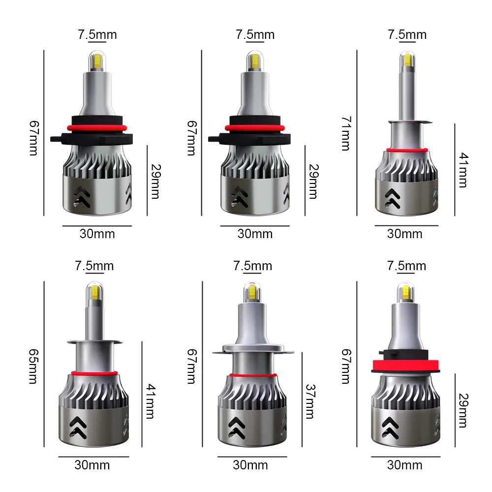 CZPVQ 8 сторон со светодиодными кристаллами для 14000LM H7 H11 светодиодный мини лампада Автомобильные фары H1 H3 H8 H9 9005 HB3 9006 HB4 Автомобильные противотуманные фары лампы 6000K 12V