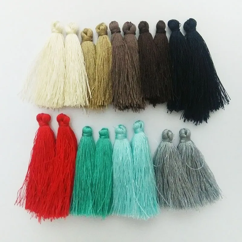 

earrings findings making fiber Tassels charms choker necklace mobile set handbag accessories key chain rings fringe ornament