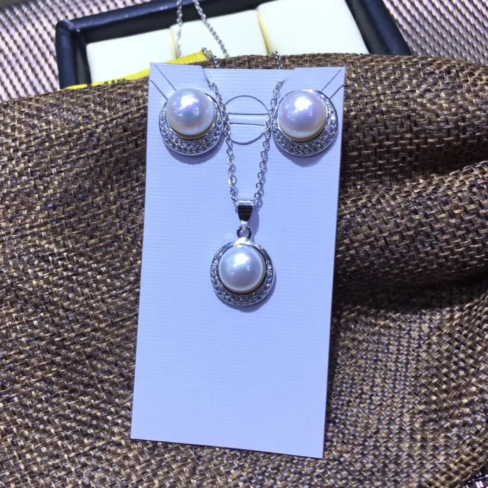 

Mother's Gift Charm Pearl Pendant and Earrings Component and Findings, Jewelry Set Mounts Settings Mountings Parts