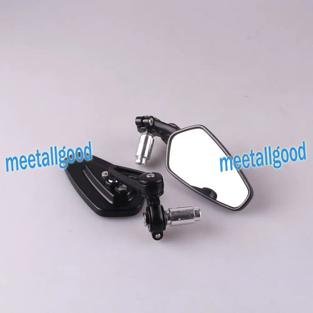 Universal Rear View Side Wing Rearview Mirrors for all motorcycles 7/8" 22mm Handle Bar End