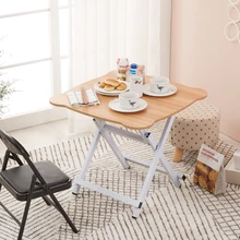 Складной стол обеденный стол домашний два человека четыре человека простой открытый портативный стол небольшой квадратный обеденный стол