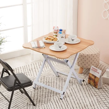 

Folding Table Dining Table Home Two People Four People Simple Outdoor Portable Stall Small Square Dining Table